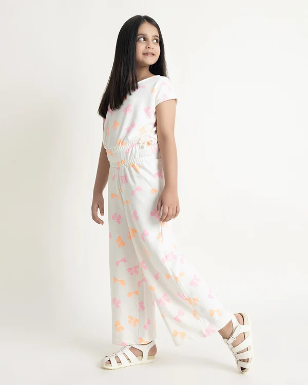 Printed Terry Jumpsuit