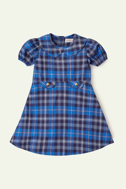 Blue Checkered Dress
