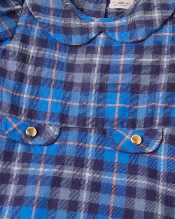 Blue Checkered Dress - Image 2