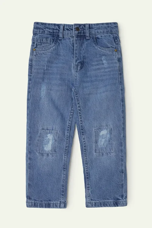 Ripped Straight Fit jeans