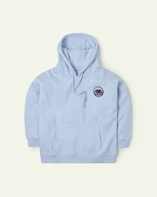 Sky-Blue Oversized Hoodie