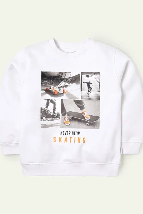 Skating Printed Sweatshirt