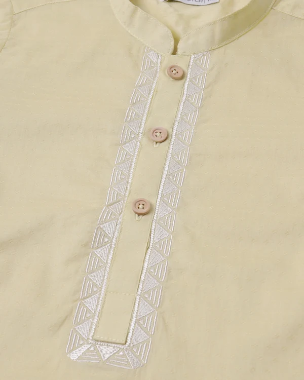 Lime Yellow Kurta - Image 2