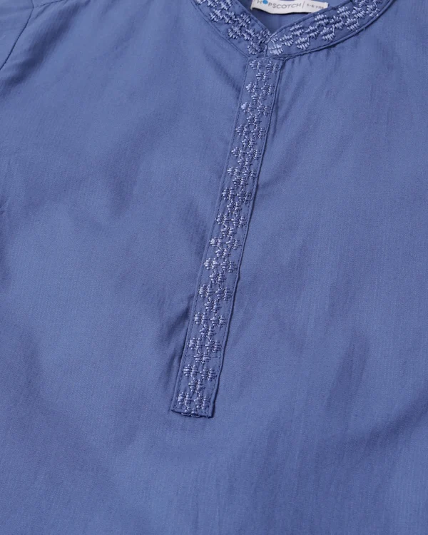 Moonlight Blue Kurta - Image 4