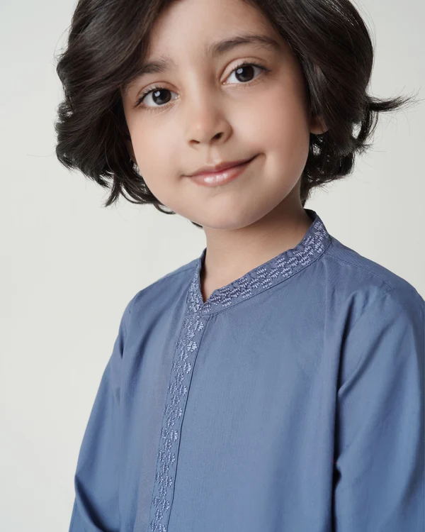 Moonlight Blue Kurta - Image 2
