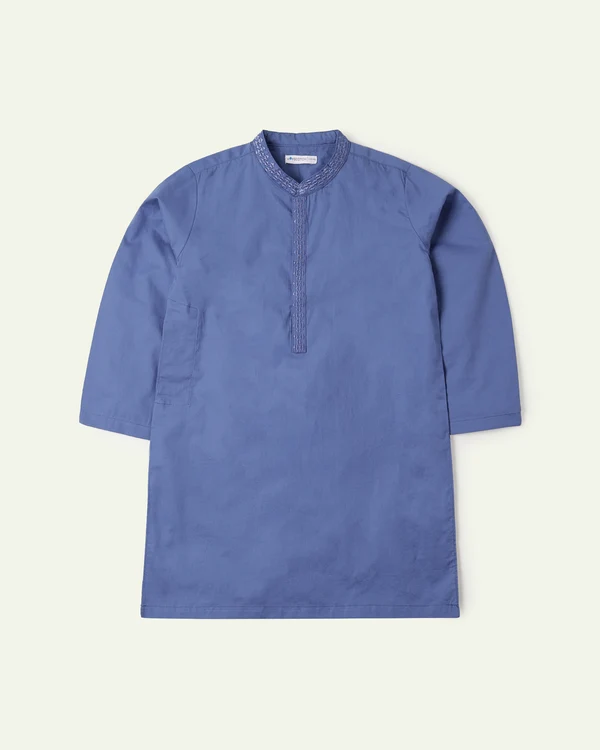 Moonlight Blue Kurta - Image 3