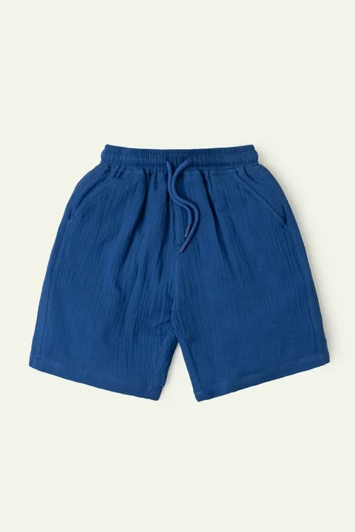 Seersucker Pull Up Shorts