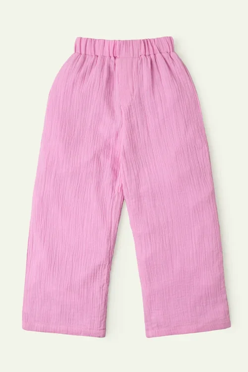Pink Seersucker Trousers